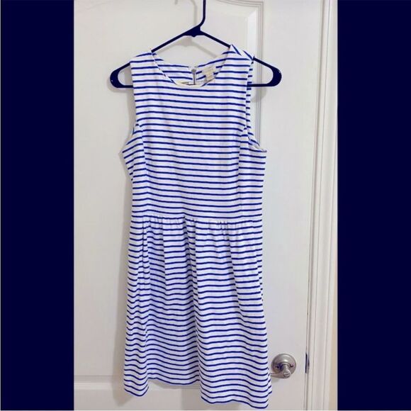 J. Crew Blue and White Striped Dress Sz. S - Picture 1 of 6